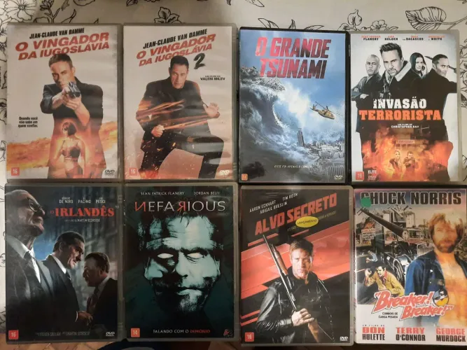 8 DVDS AUTOURADOS NÃO SAIRAM NO BRASIL