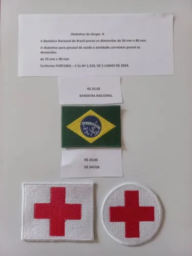 Novo brevés de OM bordado 