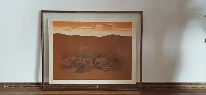Gravura em Papel Homenagem a Portinari