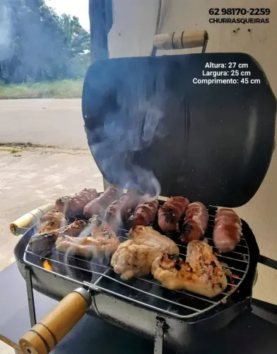 Churrasqueira a bafo Portátil para um churrasco perfeito!