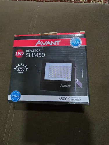 Refletor LED Slim 50W Avant 6500K Branco