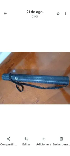 Tubo telescópio para desenho técnico.