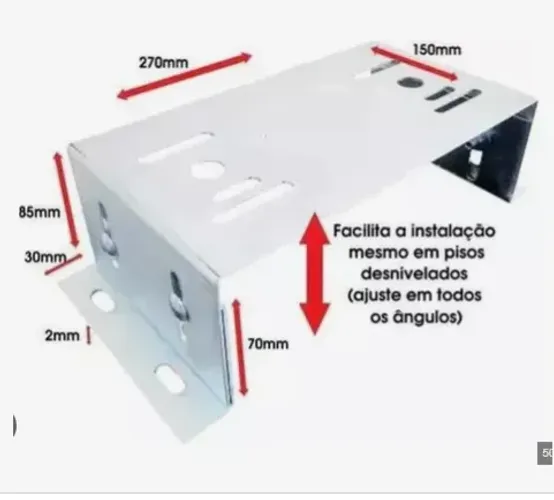 Base para motores de portão Universal