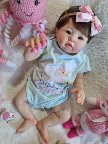 Boneca bebe reborn realista promoção de Natal 