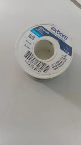Estanho em fio para solda Exbom