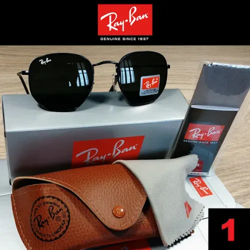 Óculos de Sol Unissex RayBan RB3548 Hexagonal com Proteção UV400