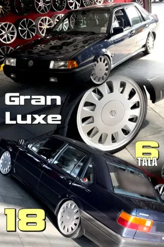Rodas 18' Gran Luxe 6 Talas prata Volkswagen Santana modelo exclusivo 4x100