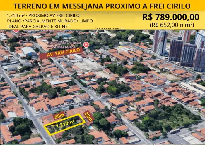 Terreno em Messejana - 1.210m²