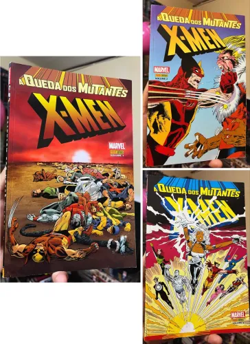A queda dos mutantes X-men completa em 3 volumes.