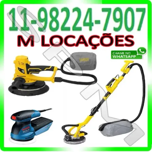 Aluguel Locação Lixadeira para Paredes e Tetos - Girafa e Orbital