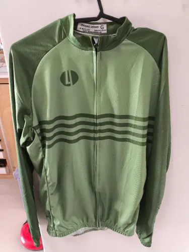 Camisa de Ciclismo Verde - Long Sleeves