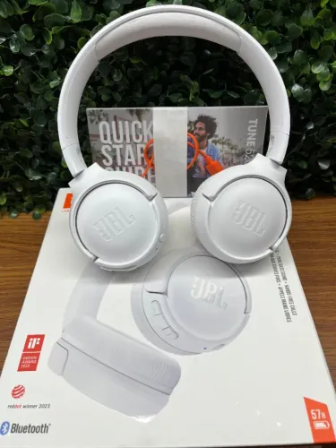 Headset JBL Tune 520BT Bluetooth 5.3 - Graves Potentes Pure Bass, Até 57h de Bateria