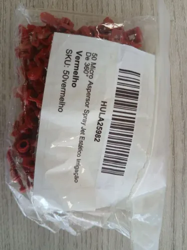 50 Micro Aspersor Spray Jet Estático Irrigação Vermelho