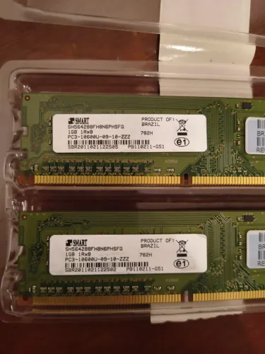 2x Memória RAM Smart 1GB DDR3