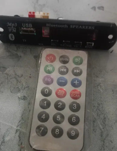 PLACA Bluetooth 5.0 Amplific/Mp3Player 25+25w C/FONTE TROCO P/ SUBWOOFER HOME THEATER 100W