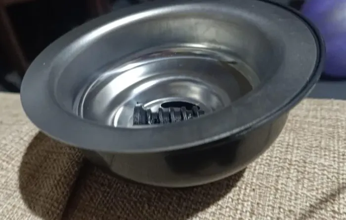 Cestinha para ralo de pia americana (aço inox) - NOVO