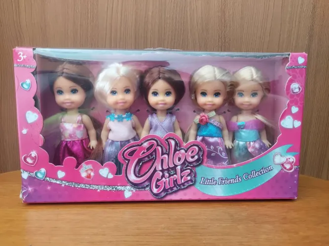 Kit 5 Bonecas Chloe Girlz Little Friends Original - Novo na Caixa