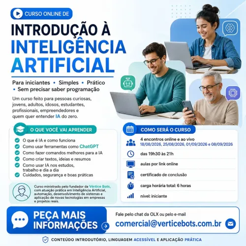 Curso Online de Inteligência Artificial para Iniciantes + Certificado