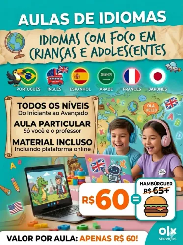Idiomas para Crianças e Adolescentes - Aprenda Brincando!