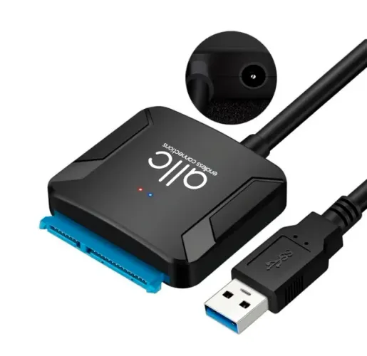 Cabo Adaptador Conversor Usb 3.0 Para Hd Ssd Sata 2,5" Notebook 3,5" Desktop Leitor CD/DVD