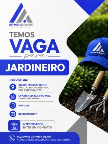 VAGA DE JARDINEIRO