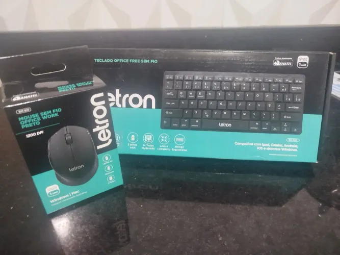 COMBO TECLADO E MOUSE SEM FIO