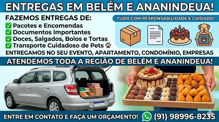 Entregas e Fretes em Belém com Responsabilidade e segurança! 