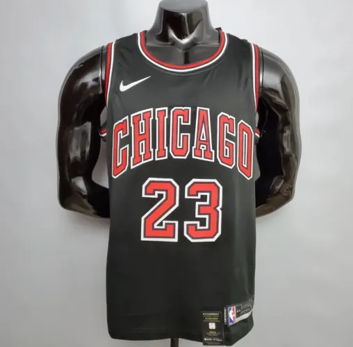 Regata Basquete NBA Chicago Bulls Jordan 23 Preta