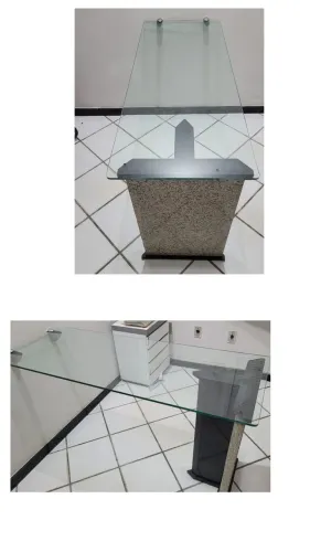 Vendo mesa de vidro de consultório 
