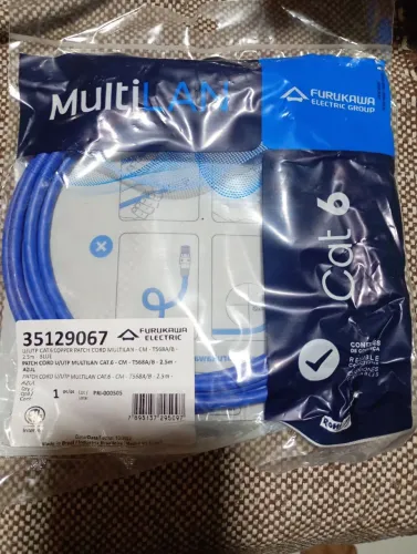 Patch Cord Multilan Cat6 2,50 Mts Azul Furukawa