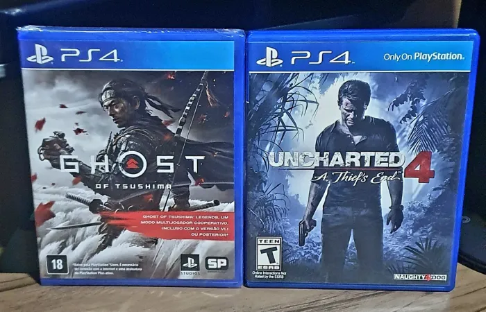 Ghost of Tsushima (Lacrado) + Uncharted 4 PS4