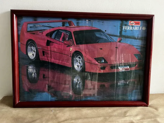 Quadro Ferrari F40 revista quatro rodas