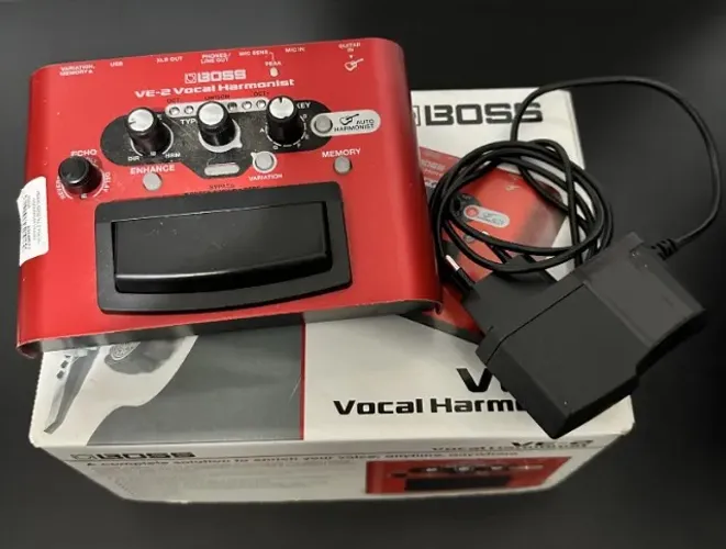 Pedal De Efeito Para Voz Boss Ve-2 Harmonist