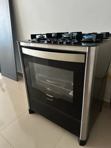 ? Fogão Fischer 5 Bocas - Mesa de Vidro Temperado - Ótimo Estado!