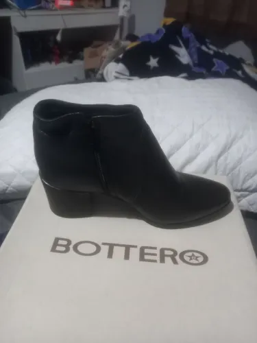 Bota cano curto botero couro original