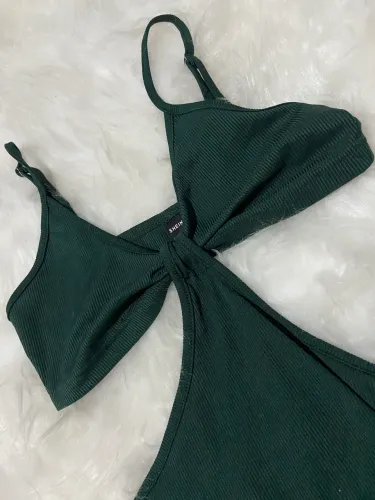 Vestido longo feminino verde 