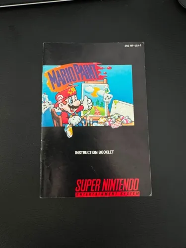 Manual Mario Paint Super Nintendo Original