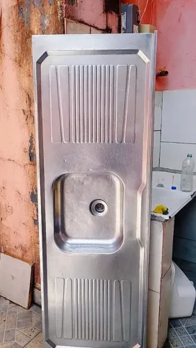 Pia grande Usada Inox com Válvula
