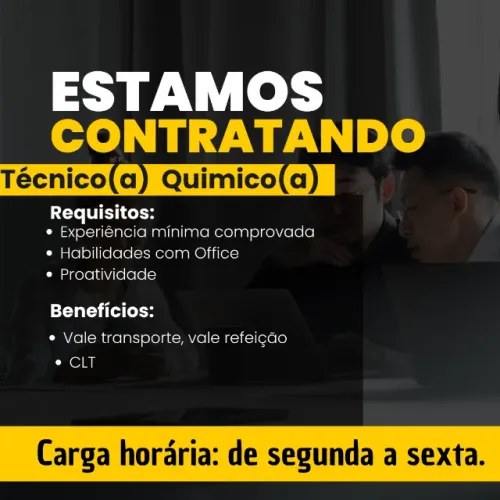 Vaga de Emprego para Técnico em Química em Porto Alegre