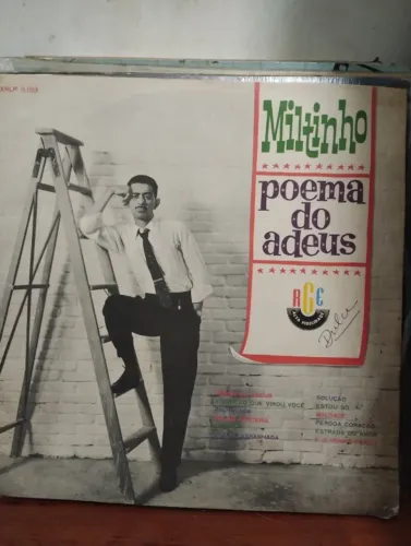LP DISCO DE VINIL MILTINHO ,POEMA DO ADEUS 1961, VINIL SEM ARRANHÕES CAPA COM DESGASTE
