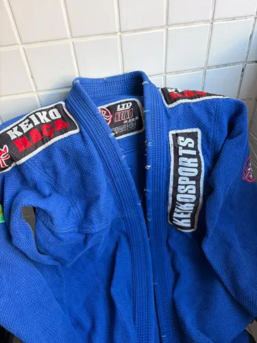 Kimono jiu-jitsu Keiko Raça A2 Azul