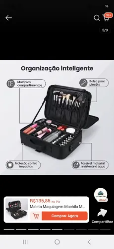 Maleta de maquiagem