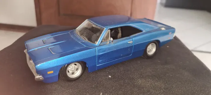 Miniatura Carro Dodge Charger R/t 1969 1:24 Azul Maisto