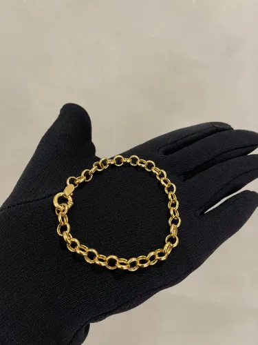 Pulseira portuguesa ouro 18k