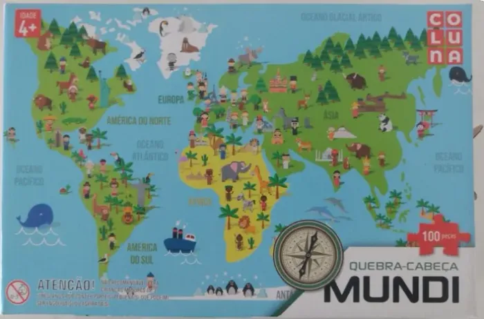 Quebra Cabeças - Mapa Mundi