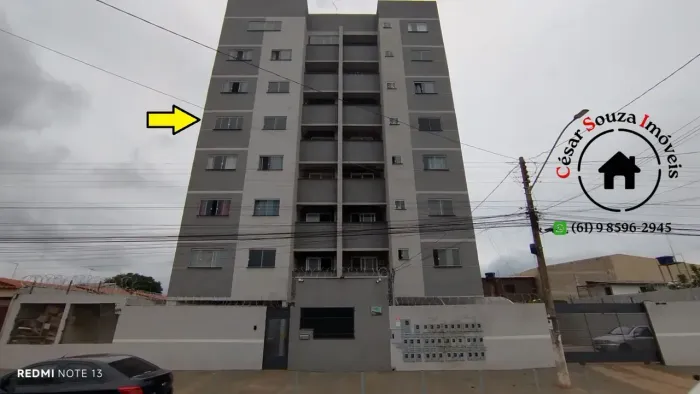 Alugo lindo apto moderno, no residencial Milão em prédio com elevador no bairro Morada Nob