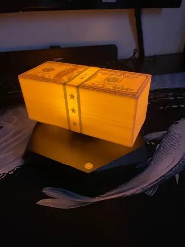 Luminária Malote Dinheiro Flutuante GTA 6 (GTA VI) Magnetismo com Led