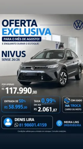 Volkswagen Nivus Sense 1.0 200 TSI Flex Aut. 2026