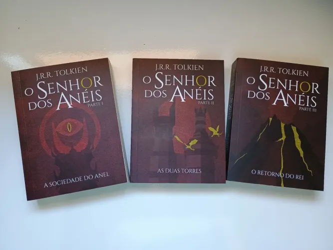 Livros pocket trilogia Senhor dos Anéis brochura 