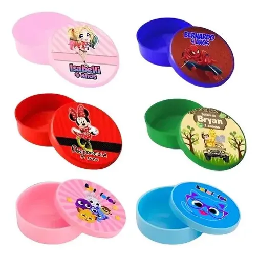 Latinha Plástica 5x2 personalizada 